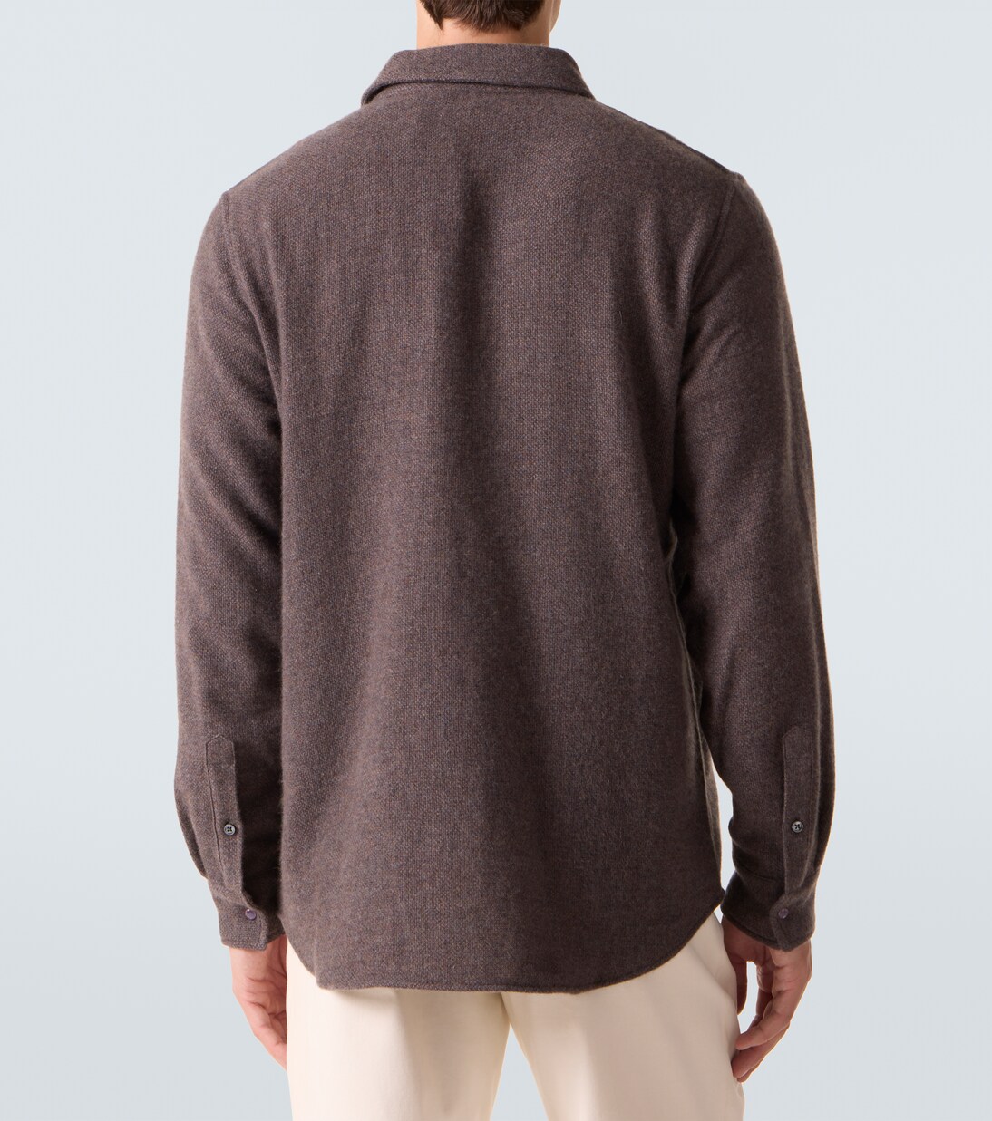 Cashmere shirt with amethyst | God's True Cashmere