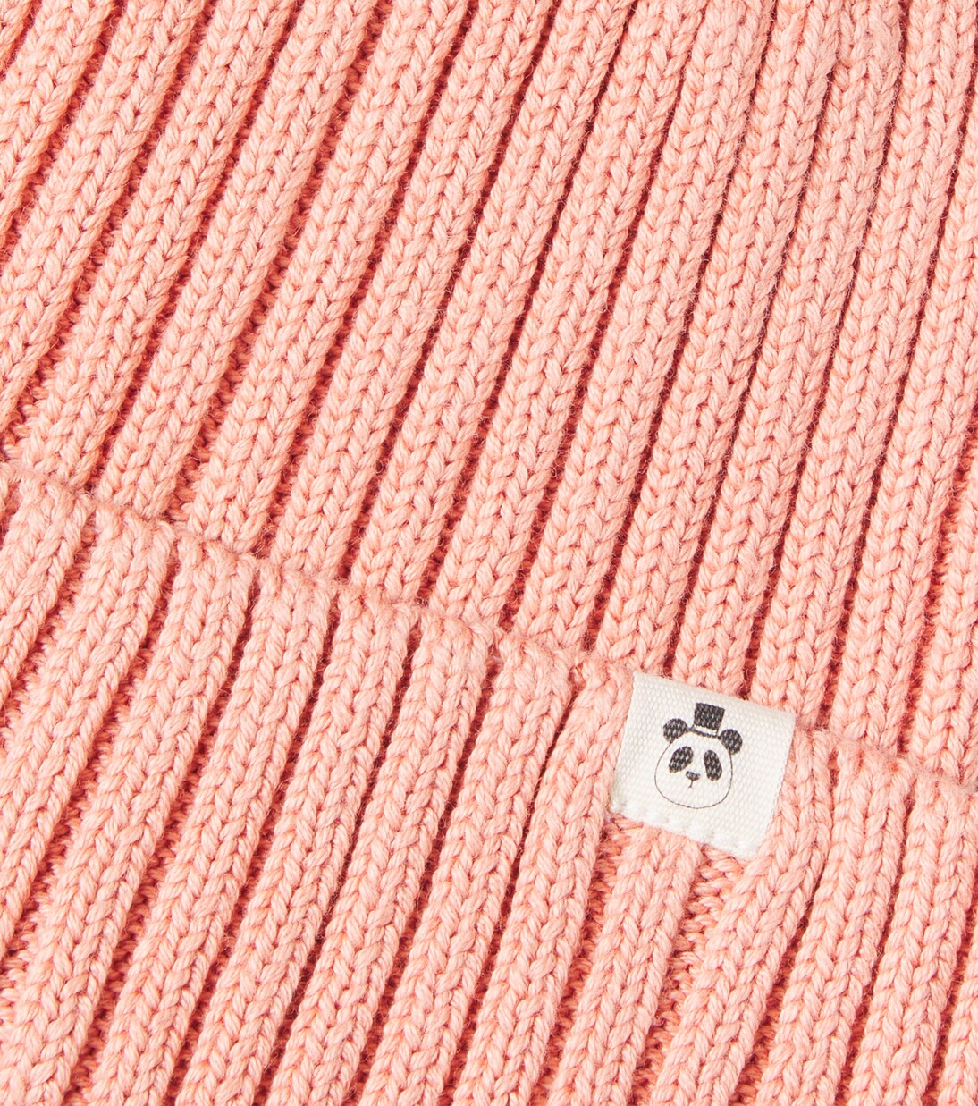 Ribbed-knit cotton beanie  | Mini Rodini