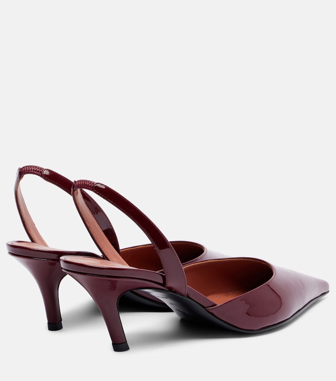 Sofia 60 patent leather slingback pumps | Amina Muaddi
