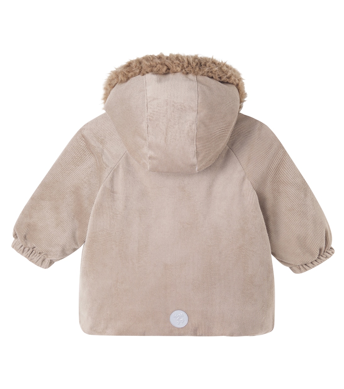 Baby Billo hooded corduroy jacket | Wheat