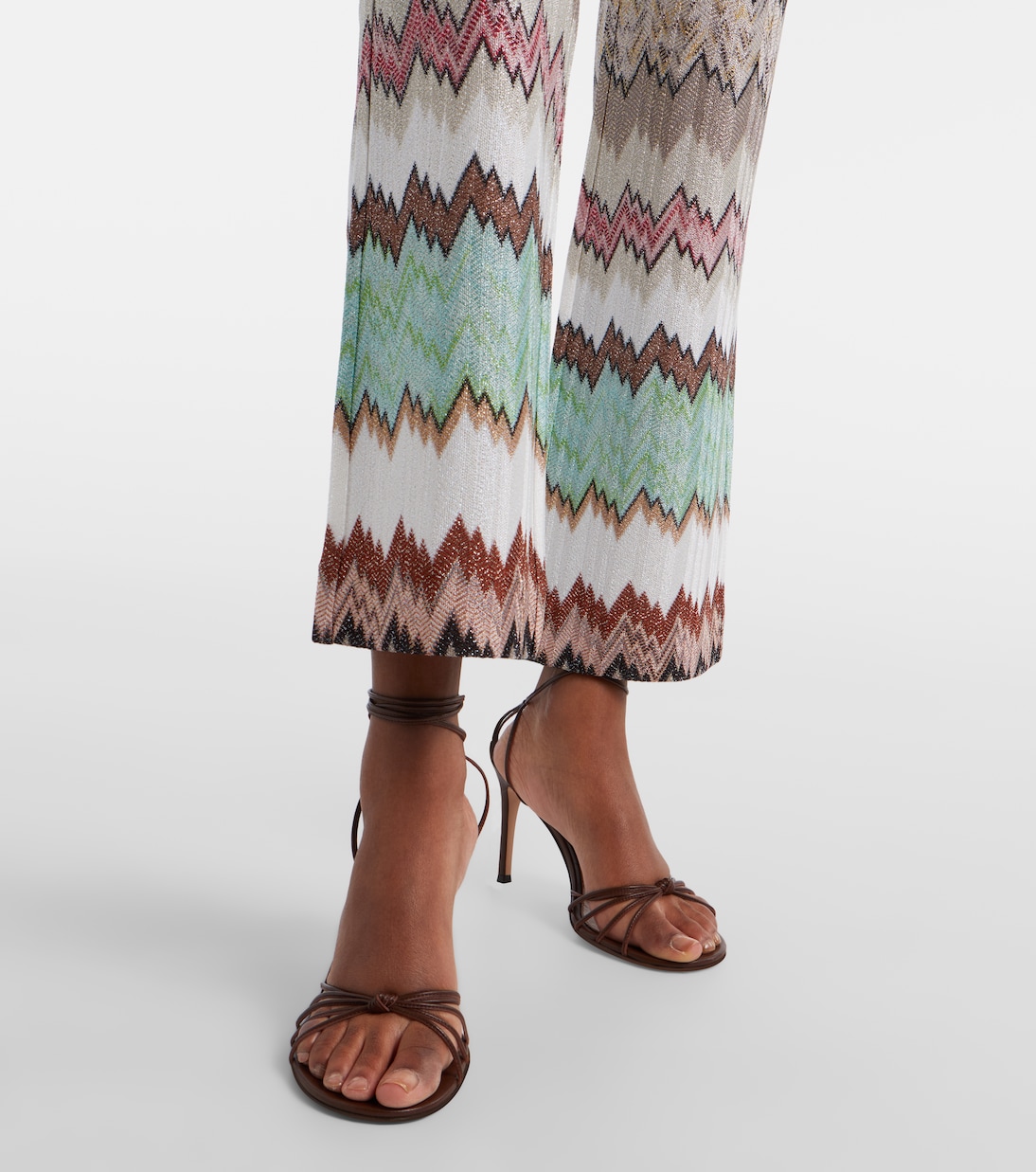 Gerade Cropped-Hose aus Häkelstrick | Missoni