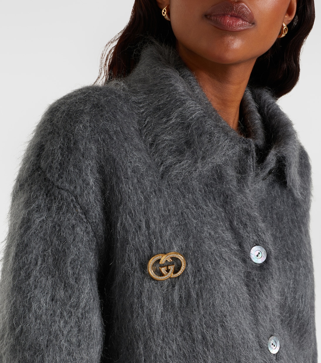 Interlocking G embellished brooch | Gucci