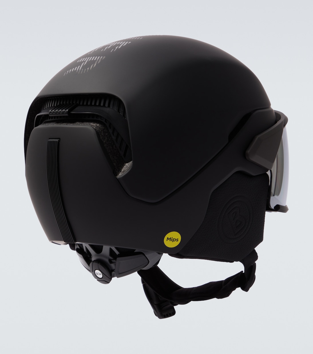 Leather-trimmed ski helmet | Bogner