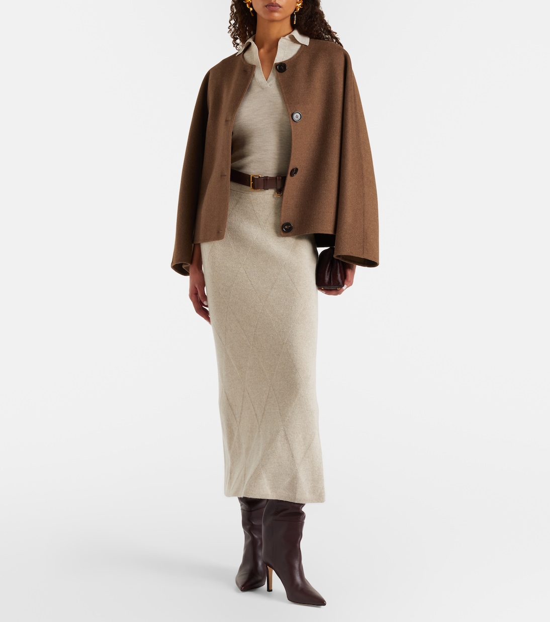 Albero ribbed-knit wool polo shirt | Max Mara