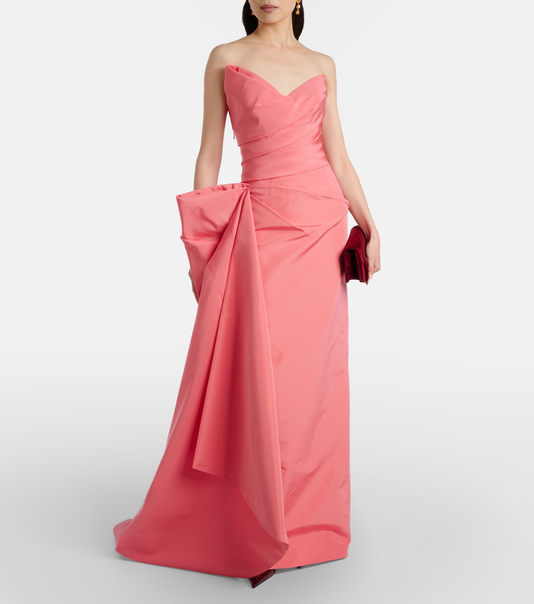 Bustier-Robe aus Seide | Monique Lhuillier