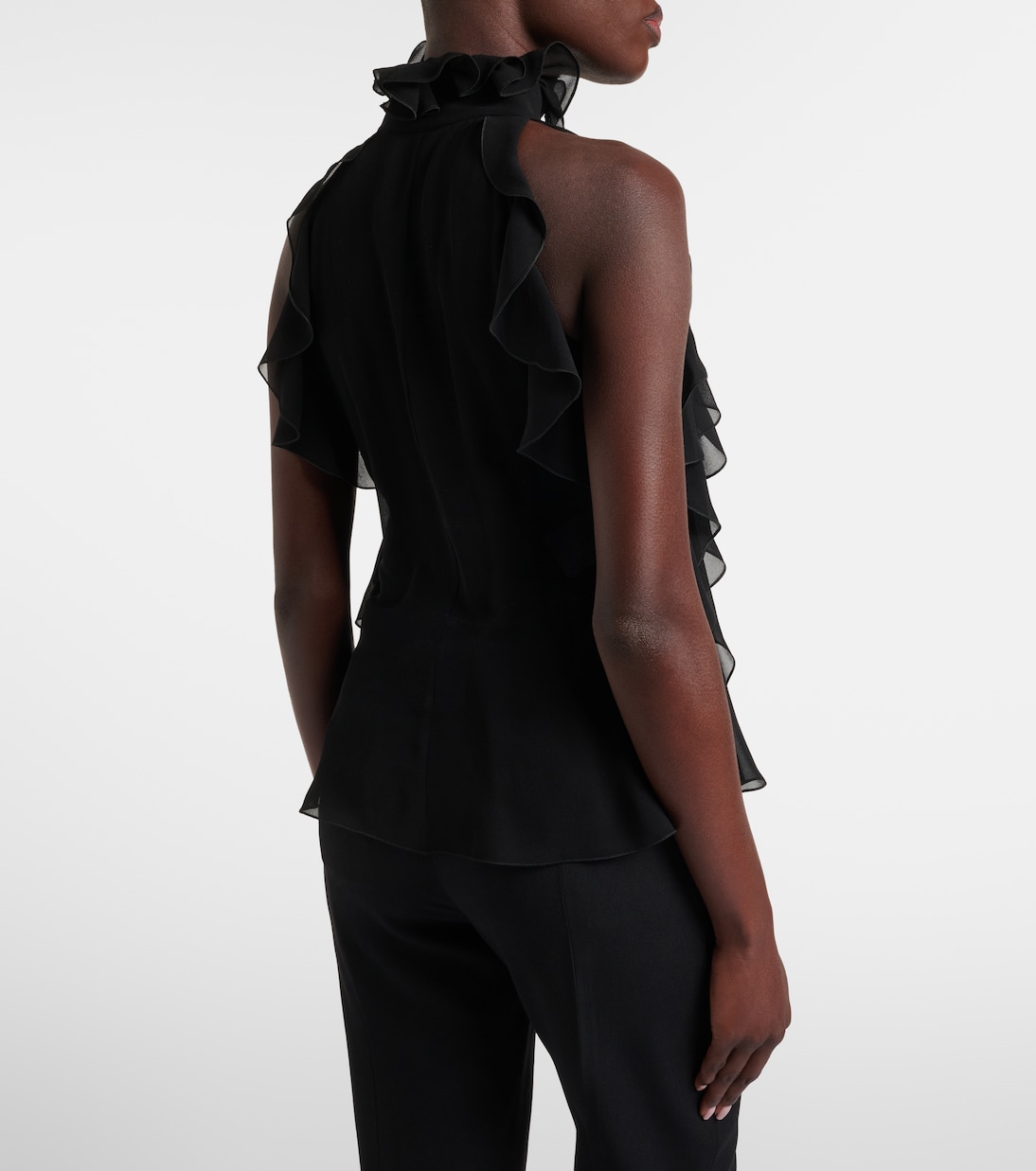 توب من الحرير بكشكشة  | McQueen