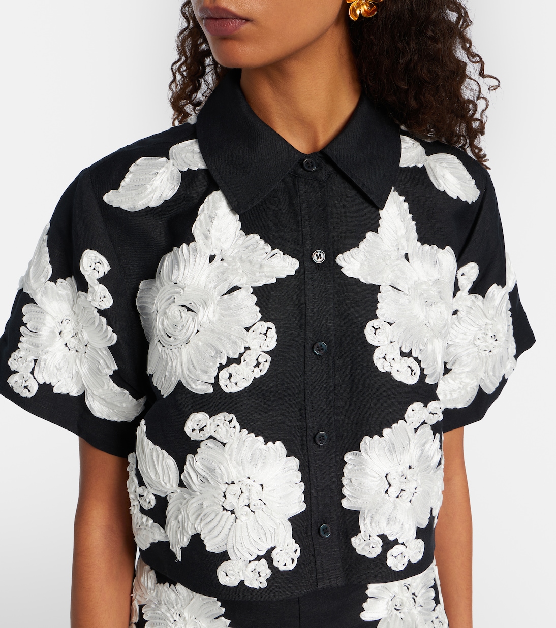 Chemise Callie en lin mélangé | Simkhai