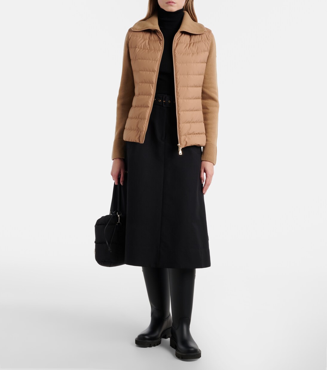 Down-paneled wool cardigan | Moncler