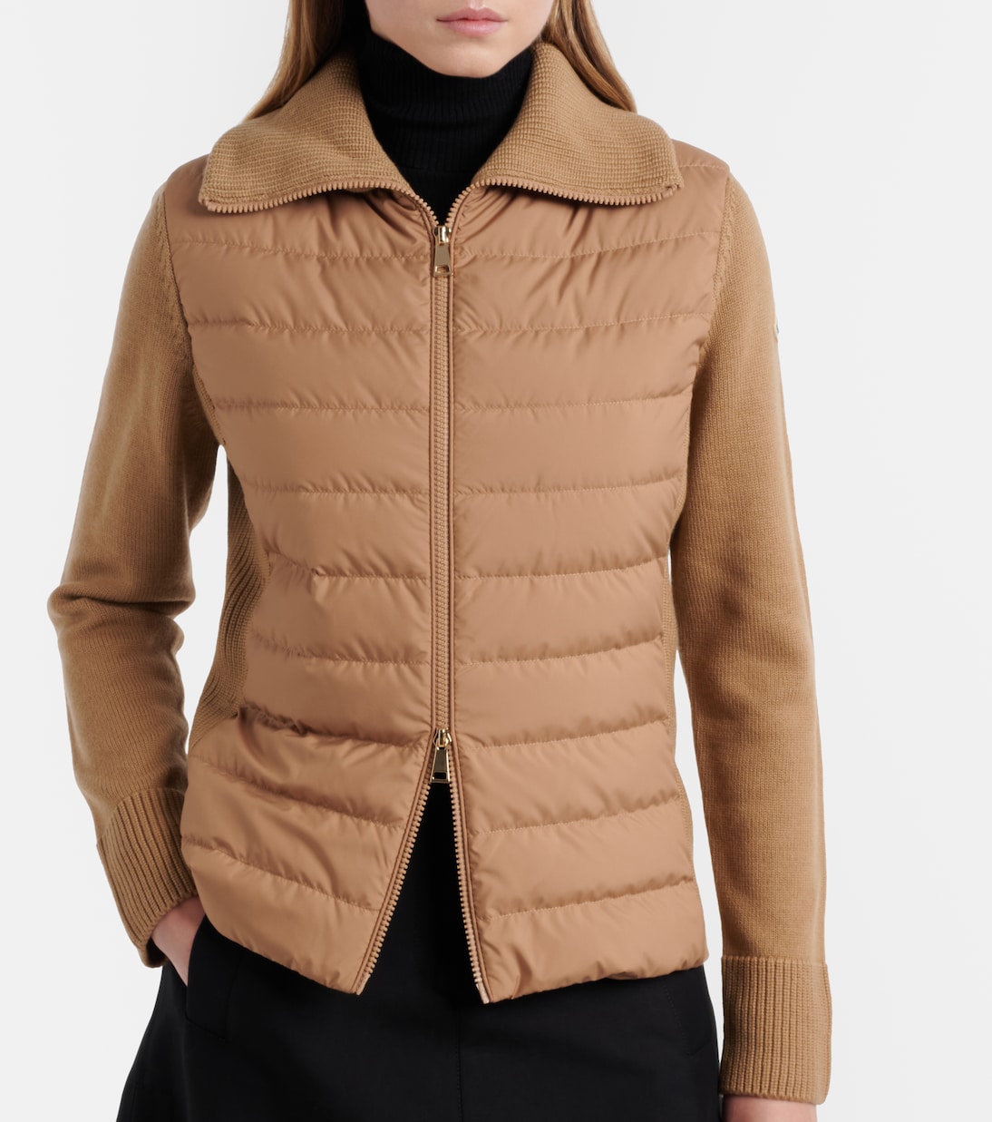 Down-paneled wool cardigan | Moncler