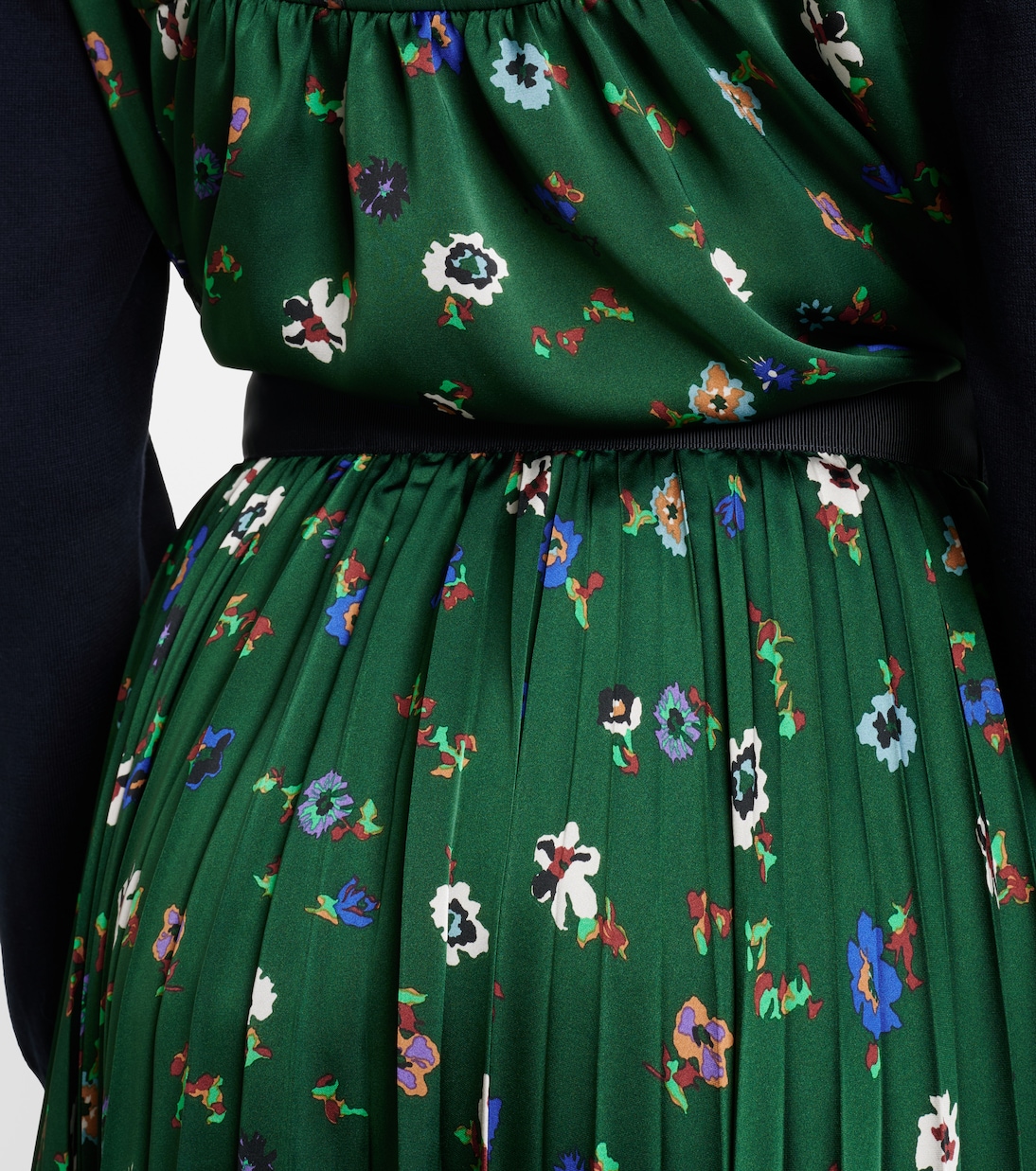 Bedruckter Midirock aus Satin | Sacai