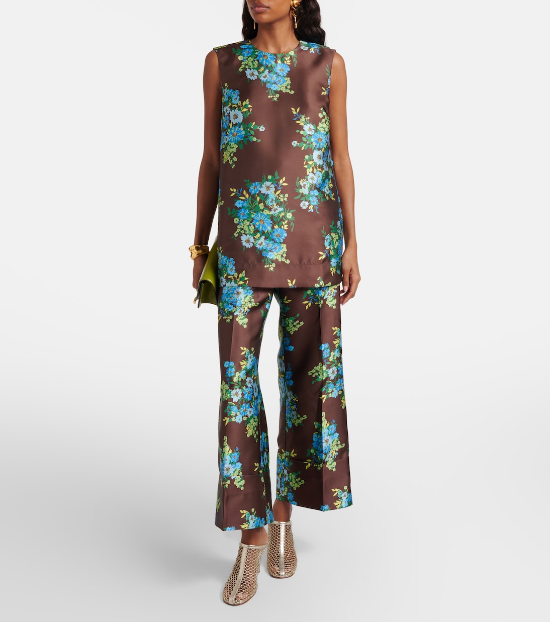 Red mules de red con piel | Souliers Martinez