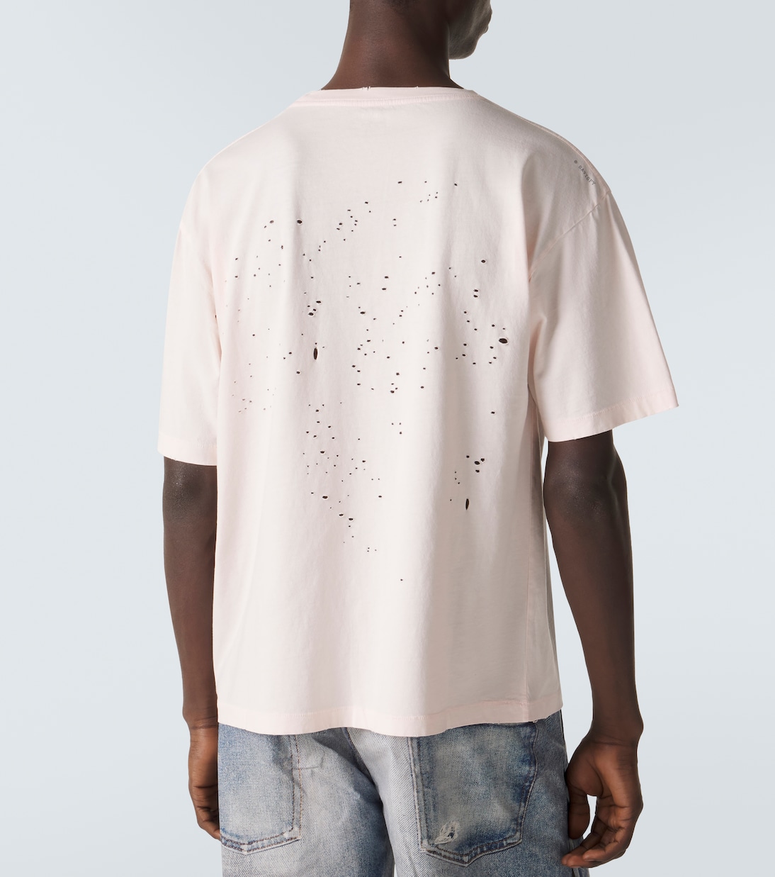 MothTech distressed cotton jersey T-shirt | Satisfy