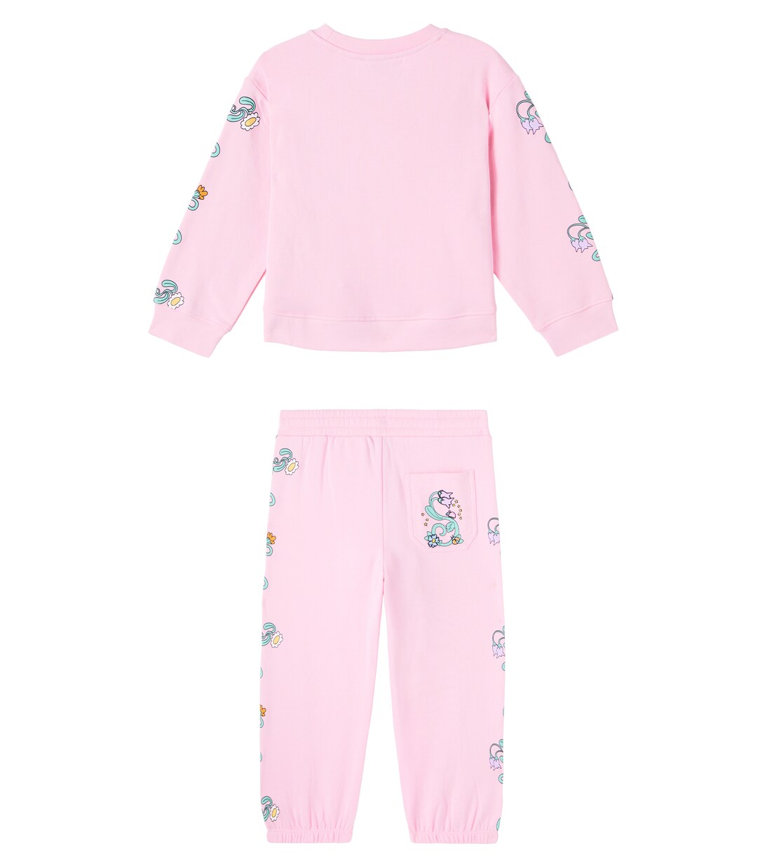 Cotton jersey sweatshirt and sweatpants set | Stella McCartney Kids