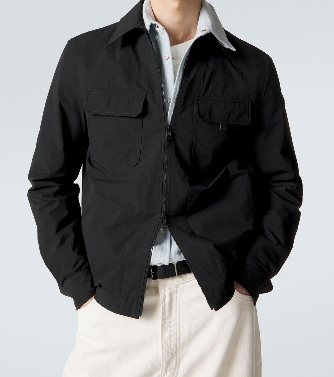 Seersucker overshirt | Moncler