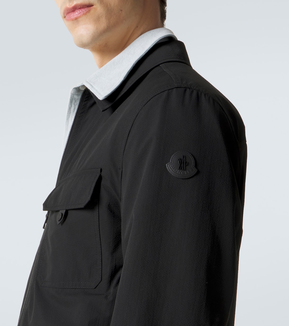 Seersucker overshirt | Moncler