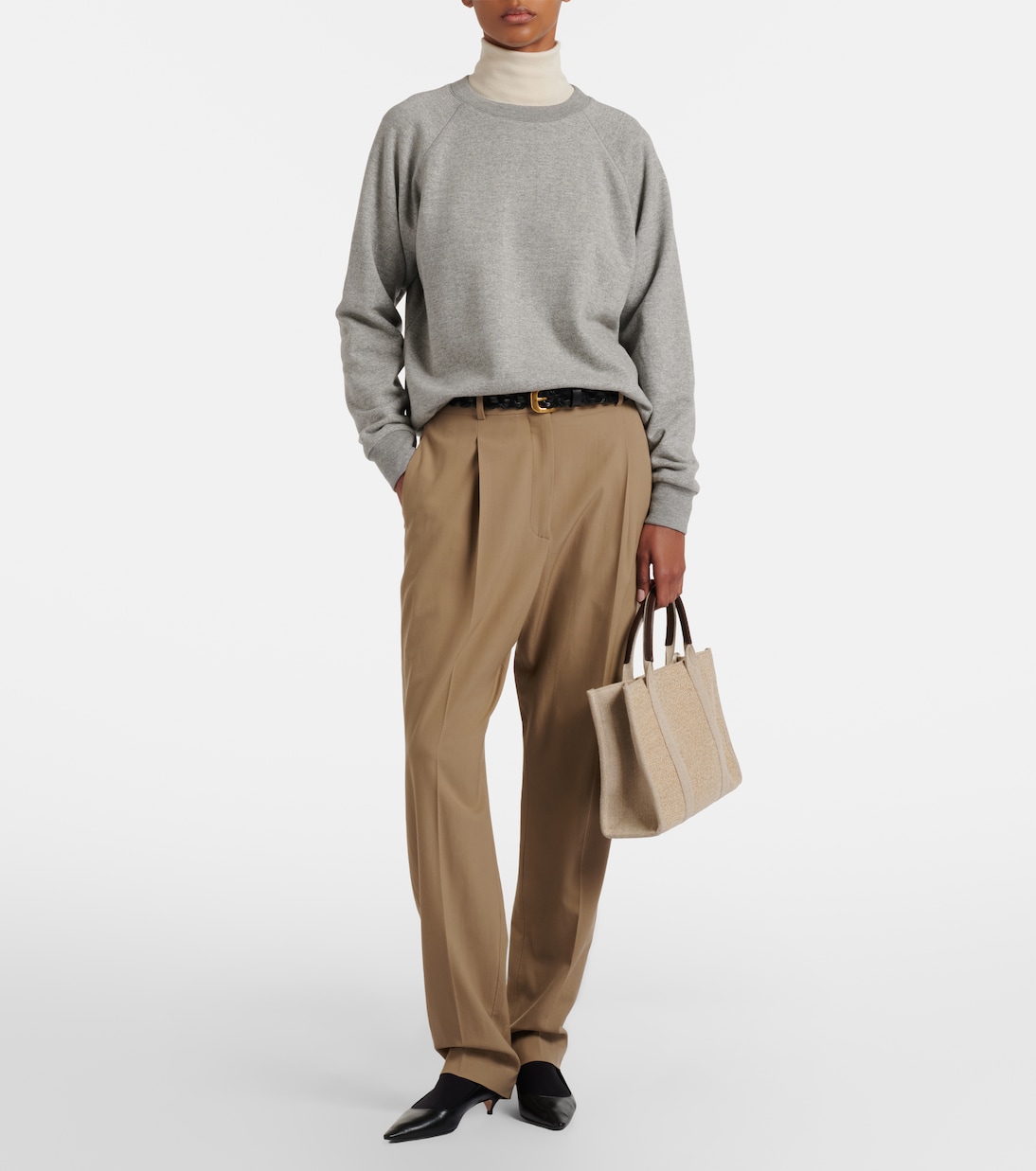 Gianni wool straight pants | The Row