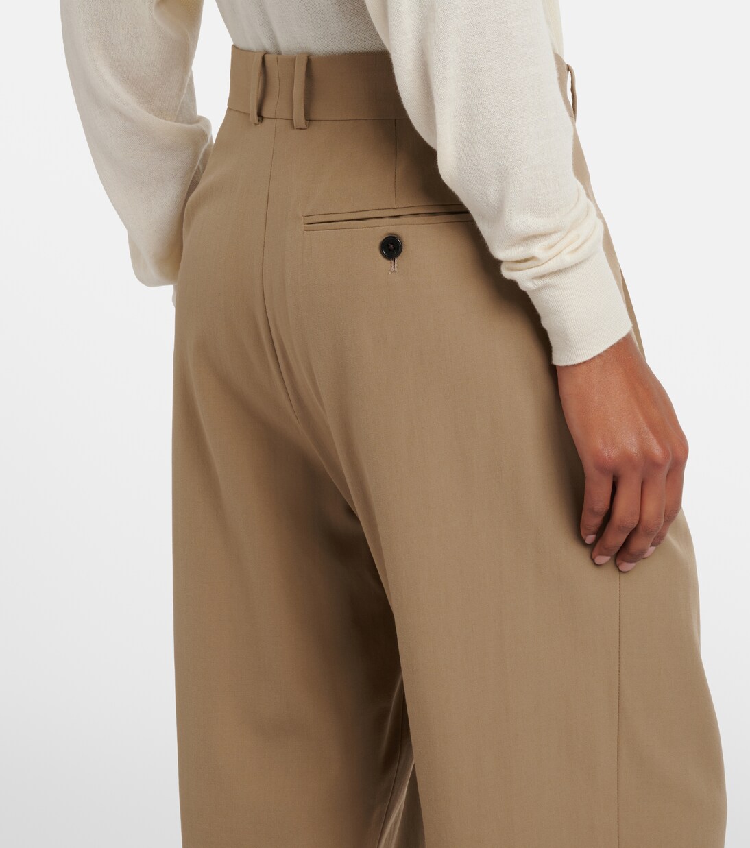 Gianni wool straight pants | The Row