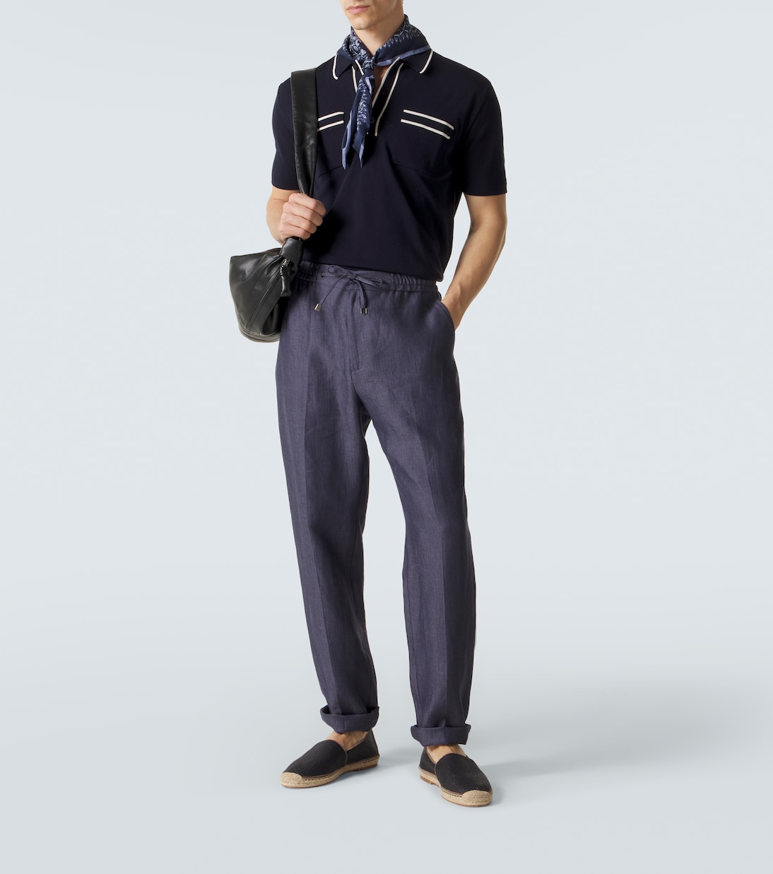 Polo Keeling en coton et soie | Orlebar Brown