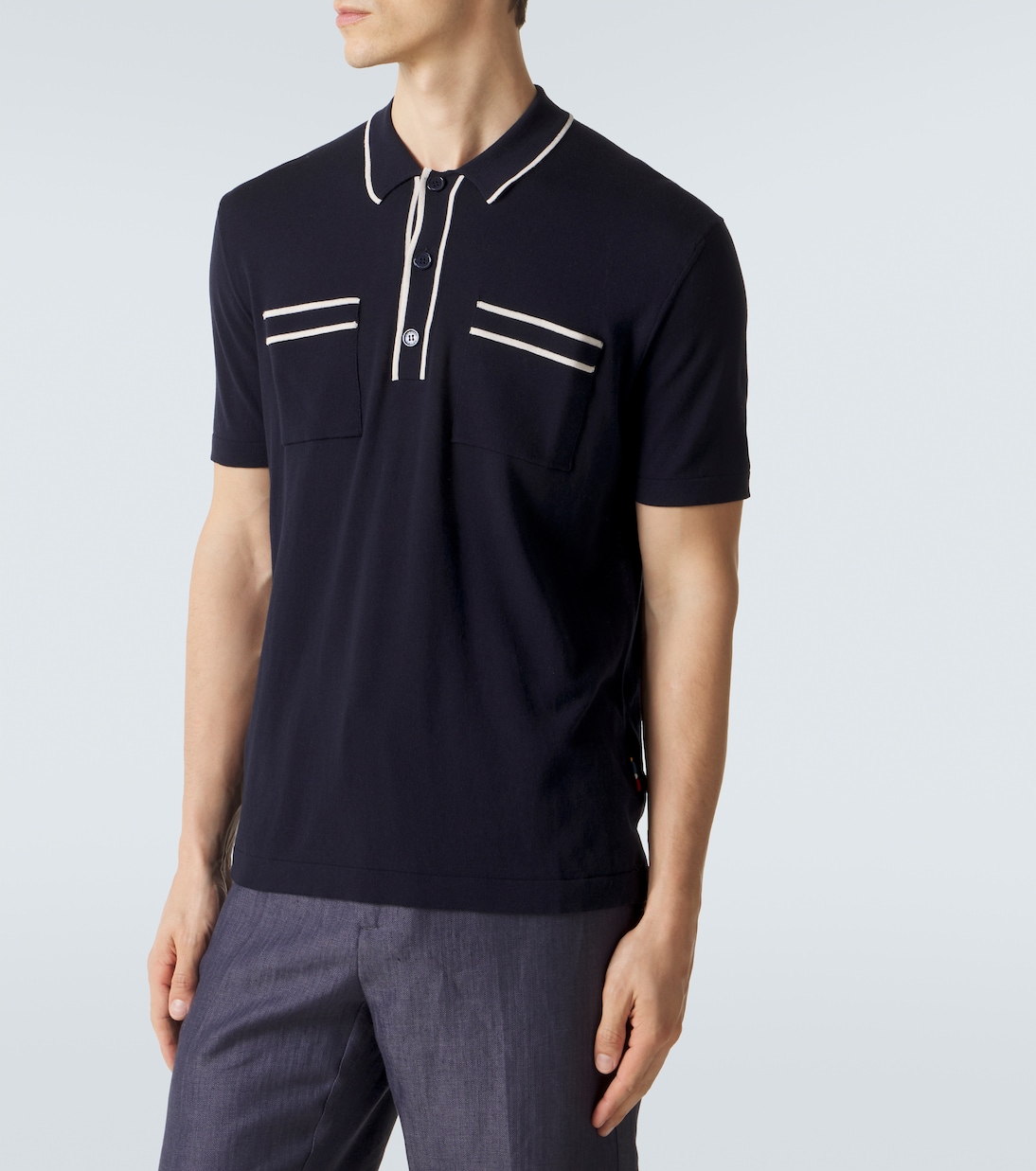 Polo Keeling en coton et soie | Orlebar Brown