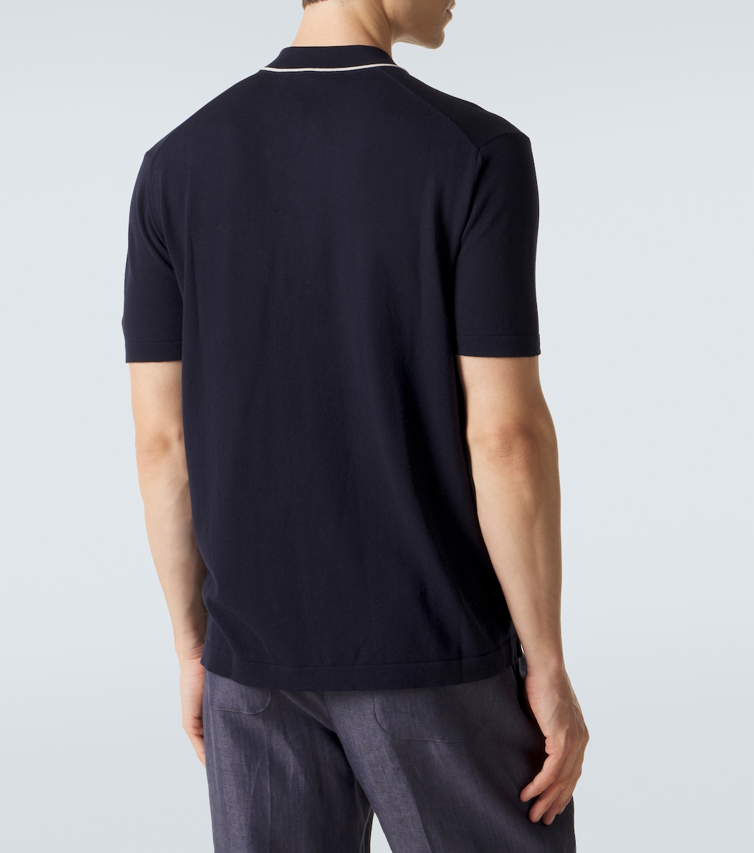 Polo Keeling en coton et soie | Orlebar Brown