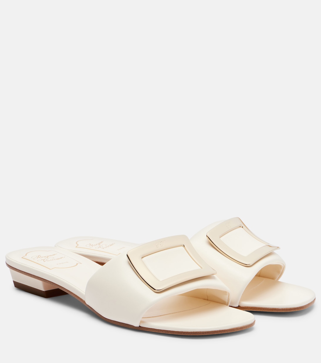 Pantoletten aus Leder | Roger Vivier