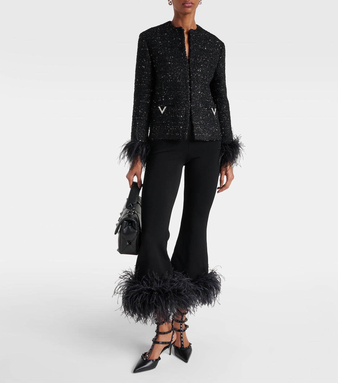 Pumps slingback Rockstud in pelle | Valentino Garavani