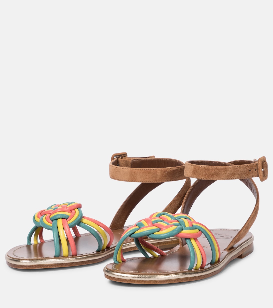 Sandali Ella in suede e pelle | Christian Louboutin
