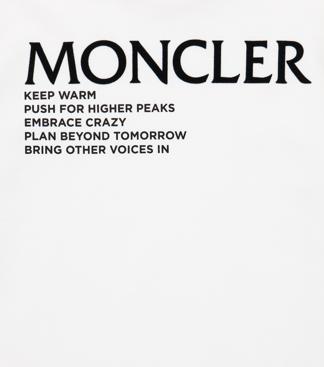T-shirt in cotone con logo | Moncler Enfant