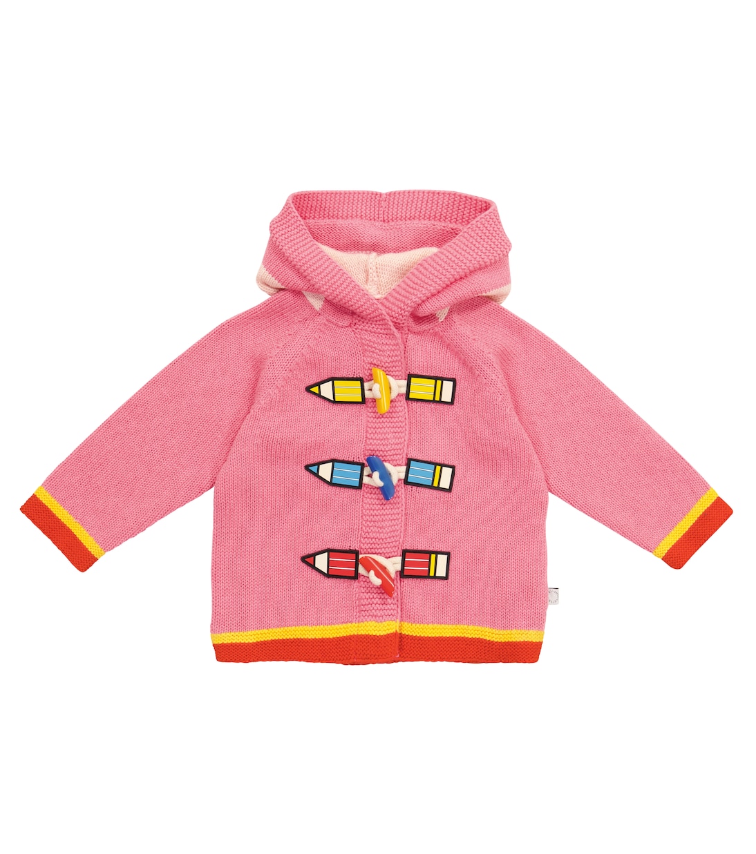 Cardigan in misto cotone con cappuccio | Stella McCartney Kids