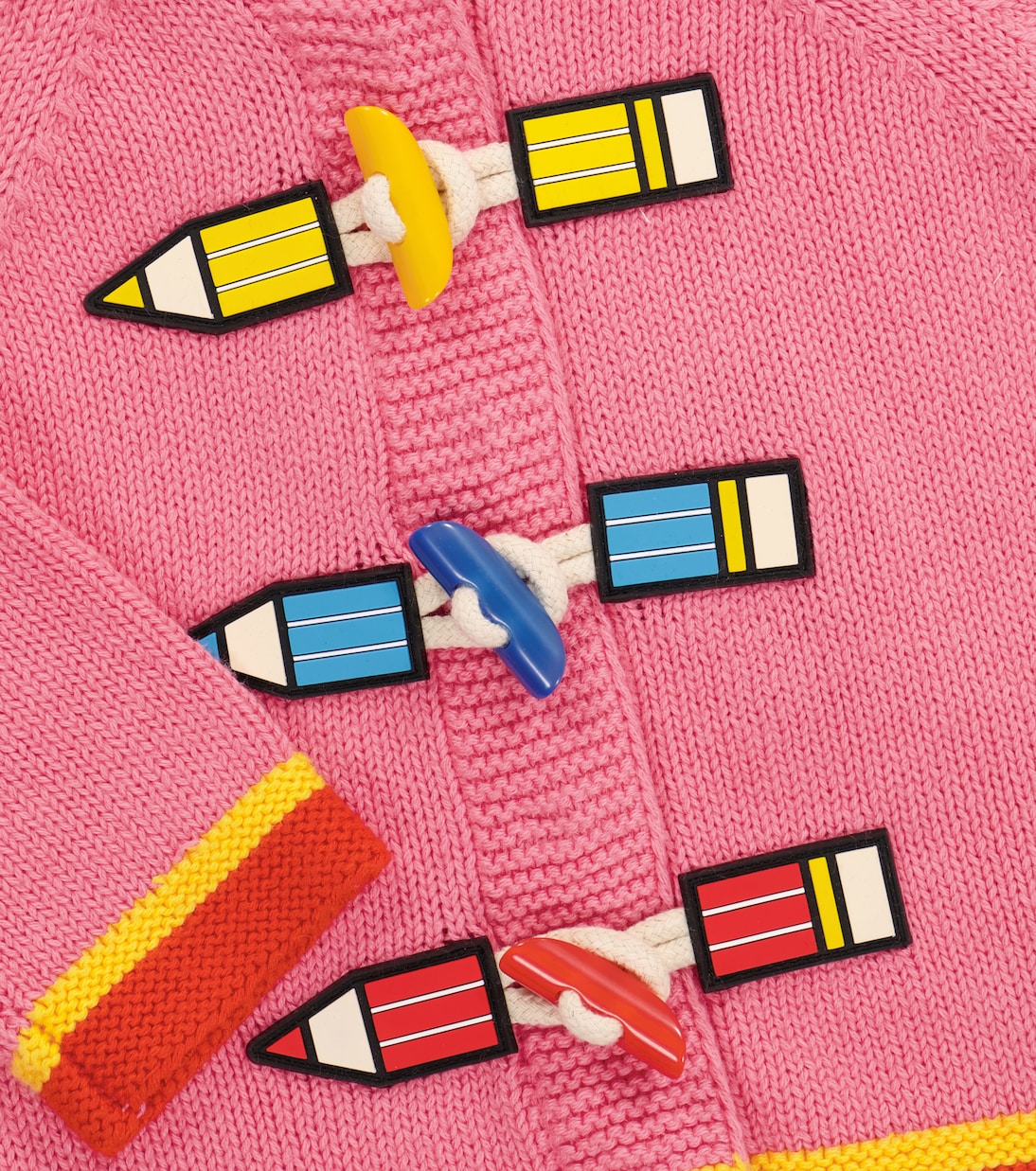Cardigan in misto cotone con cappuccio | Stella McCartney Kids