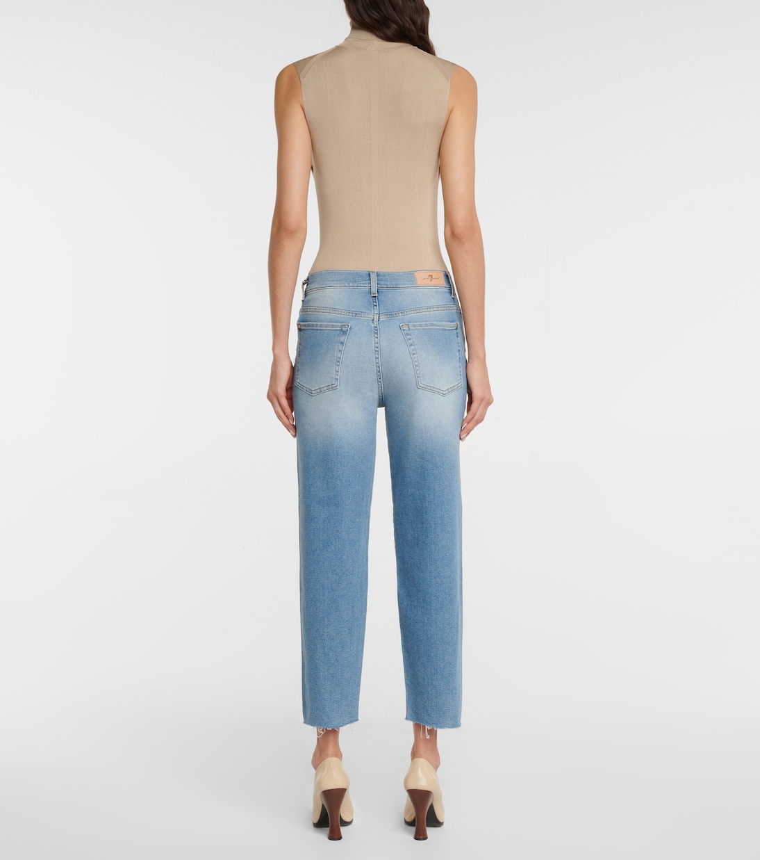 Malia high-rise straight jeans | 7 For All Mankind