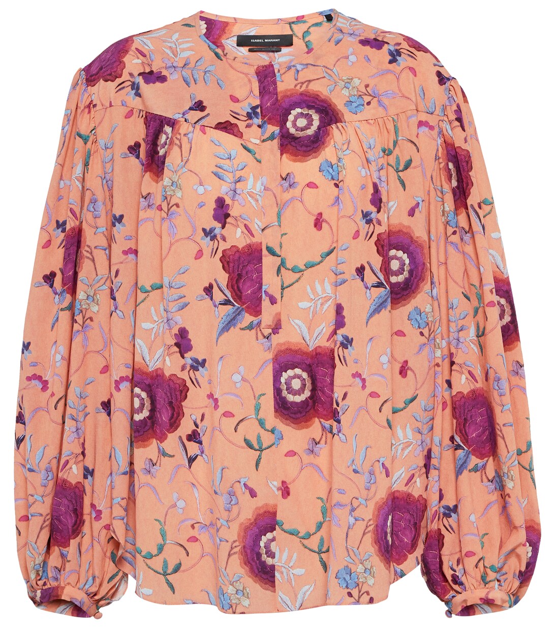 Blusa Brunille en mezcla de seda floral | Isabel Marant