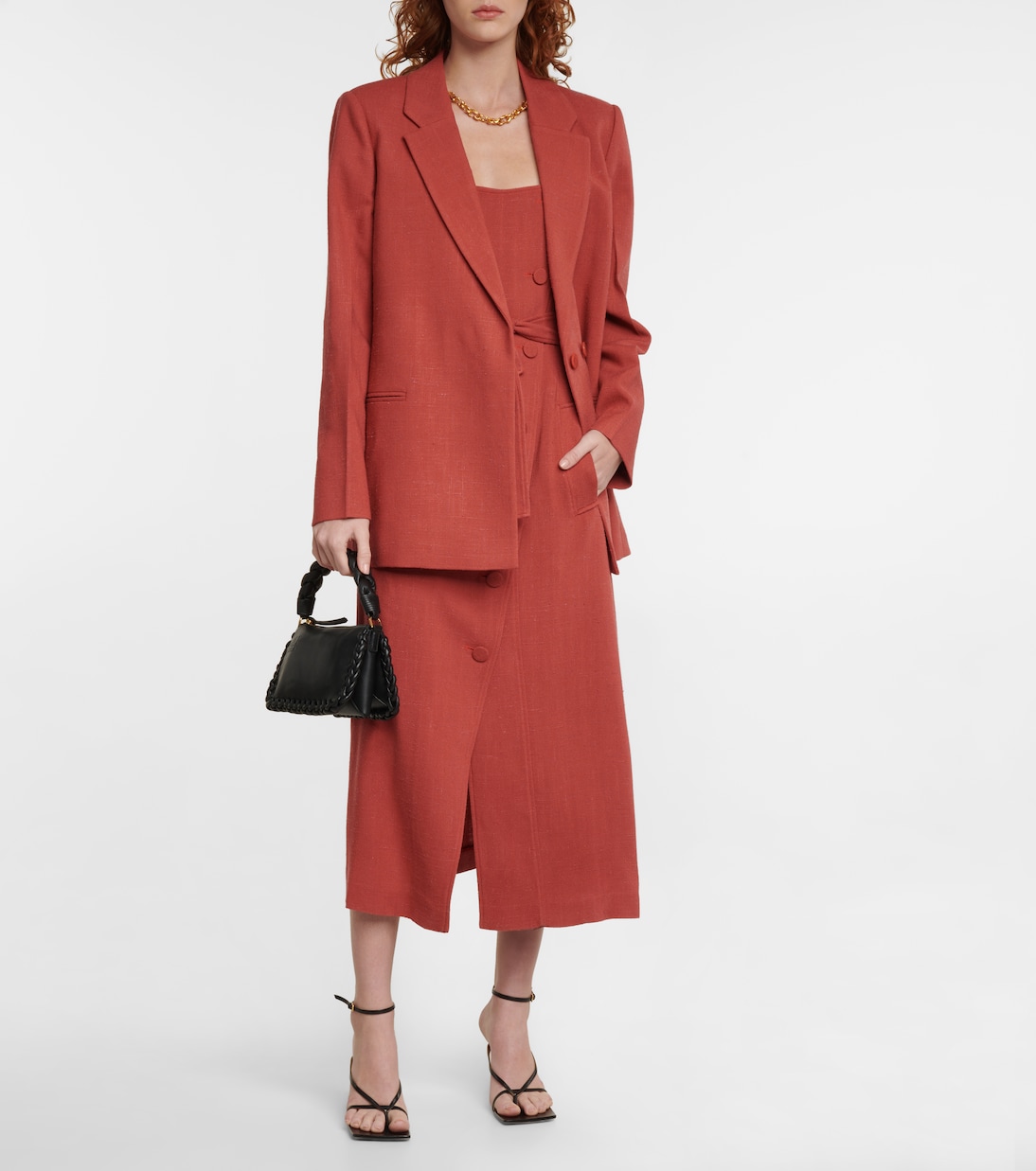 Blazer Proteus de efecto lino | Altuzarra
