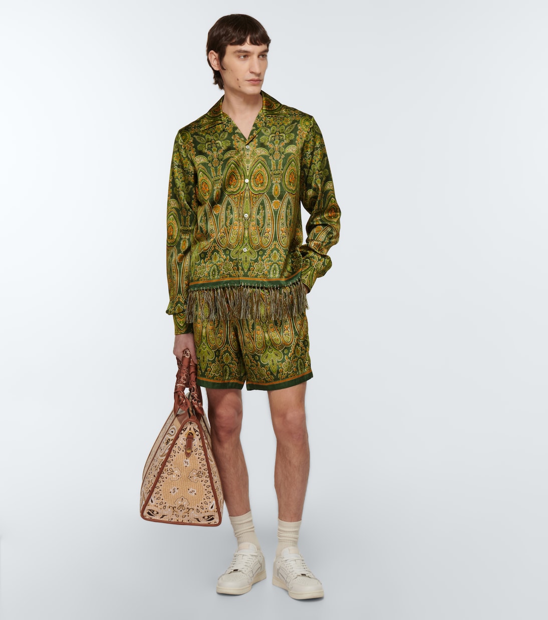 Tapestry printed Bermuda shorts | Amiri