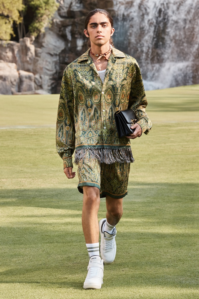 Tapestry printed Bermuda shorts | Amiri