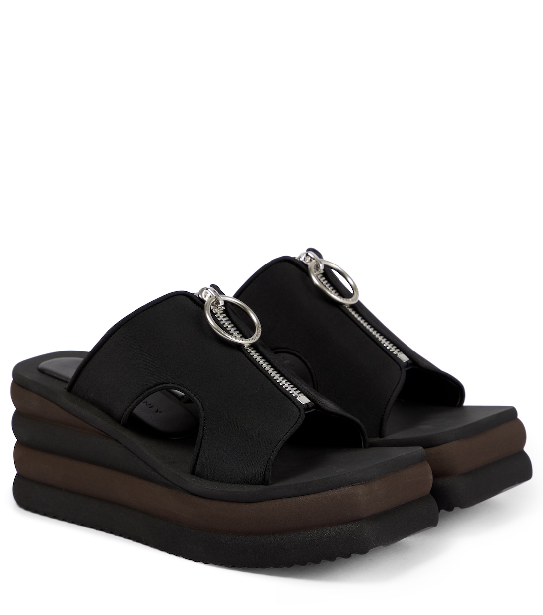 Wedge-Sandalen aus Scuba | Stella McCartney