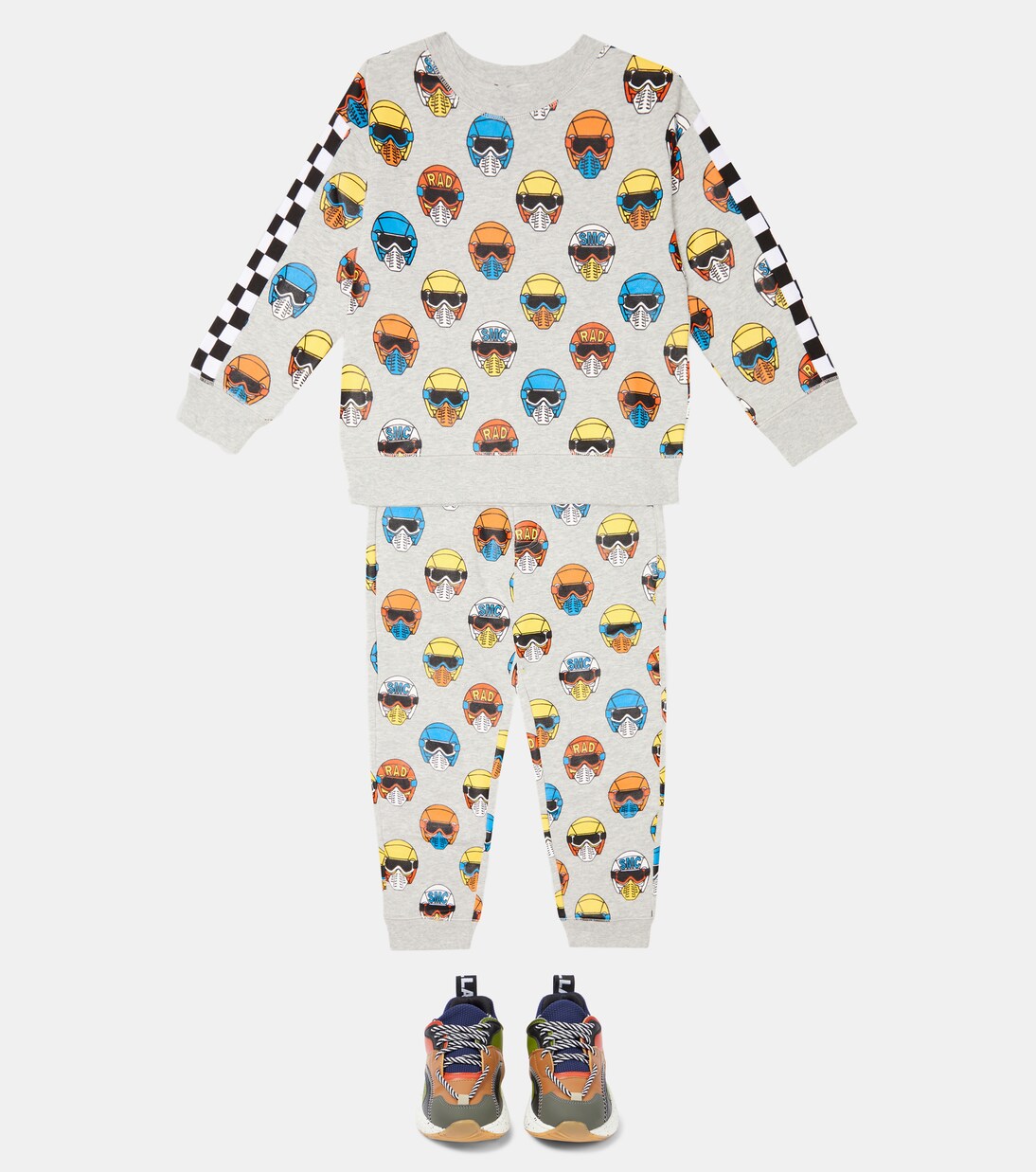 Felpa e pantaloni in cotone con stampa | Stella McCartney Kids