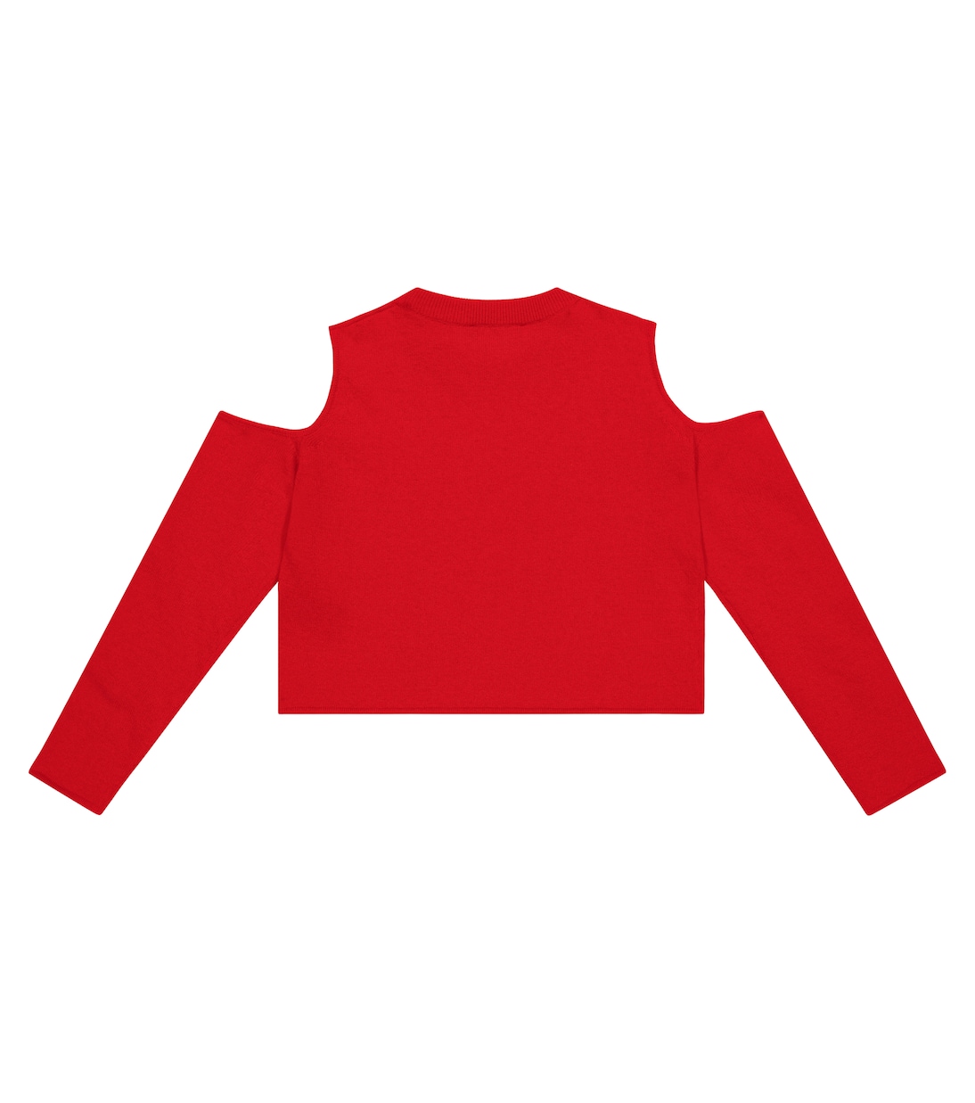 Top cropped in lana vergine con logo | Balmain Kids