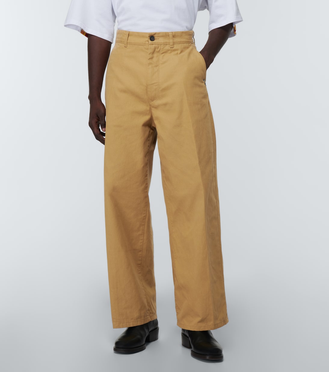 Pantalones anchos de algodón | Incotex x Facetasm