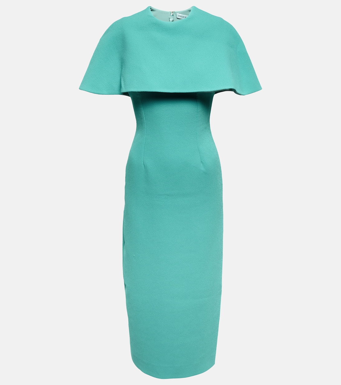Blaine cape cloqué midi dress | Emilia Wickstead