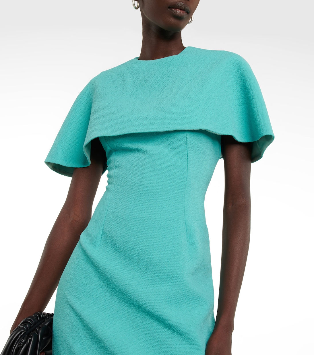 Blaine cape cloqué midi dress | Emilia Wickstead