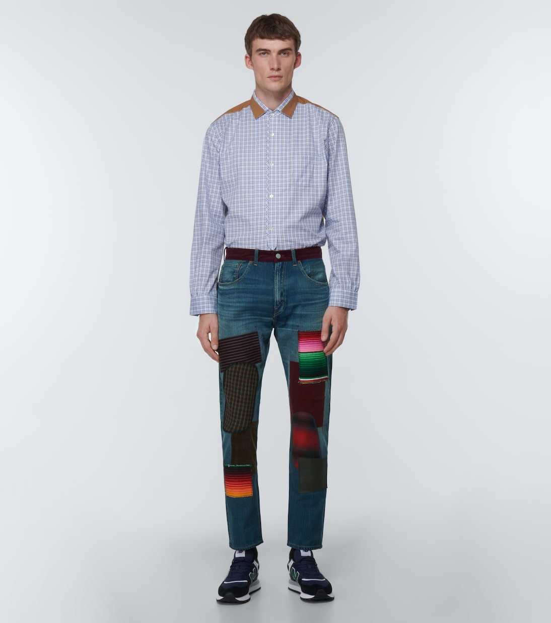 Camicia Patchwork in cotone e nylon | Junya Watanabe
