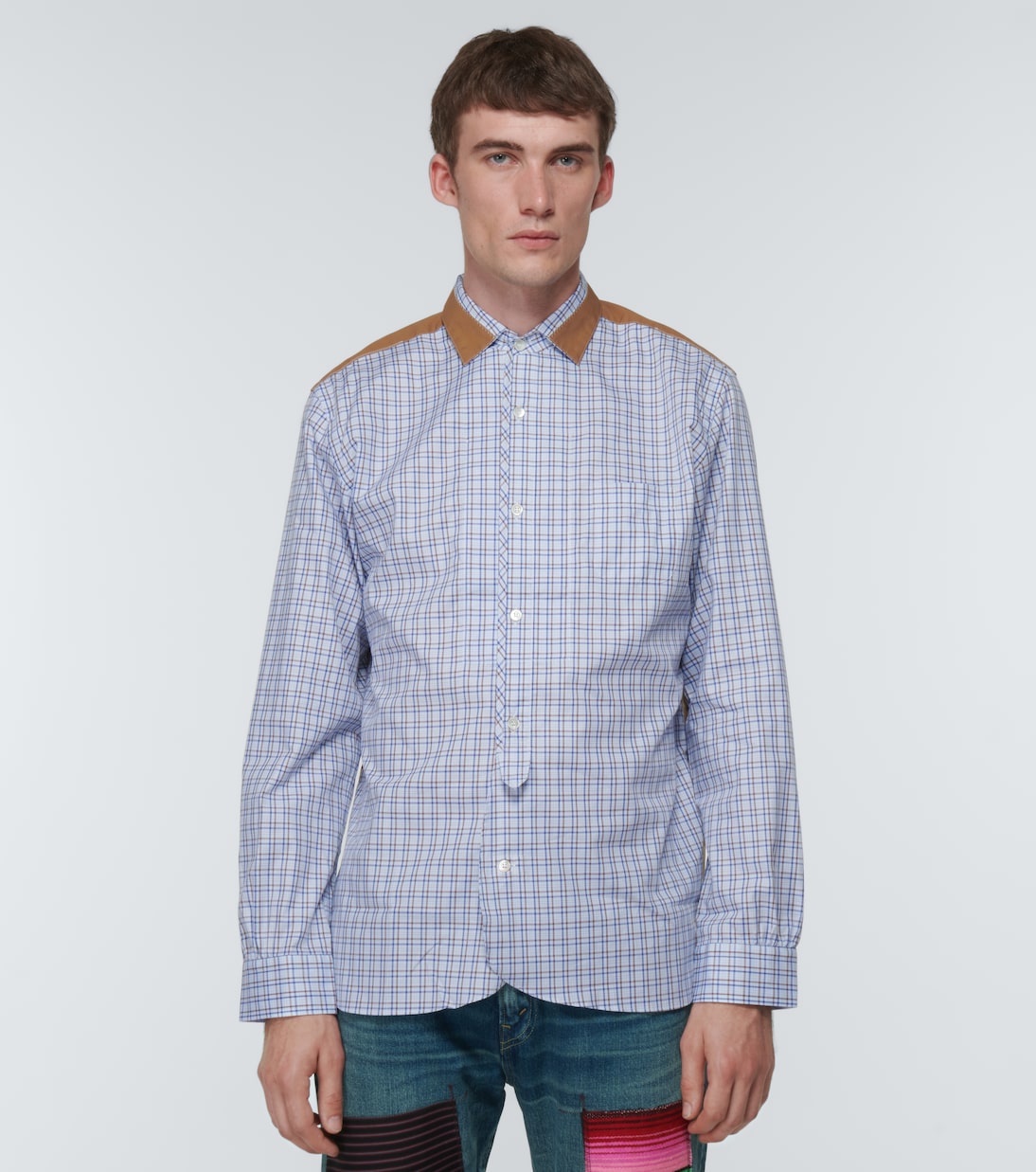 Camicia Patchwork in cotone e nylon | Junya Watanabe