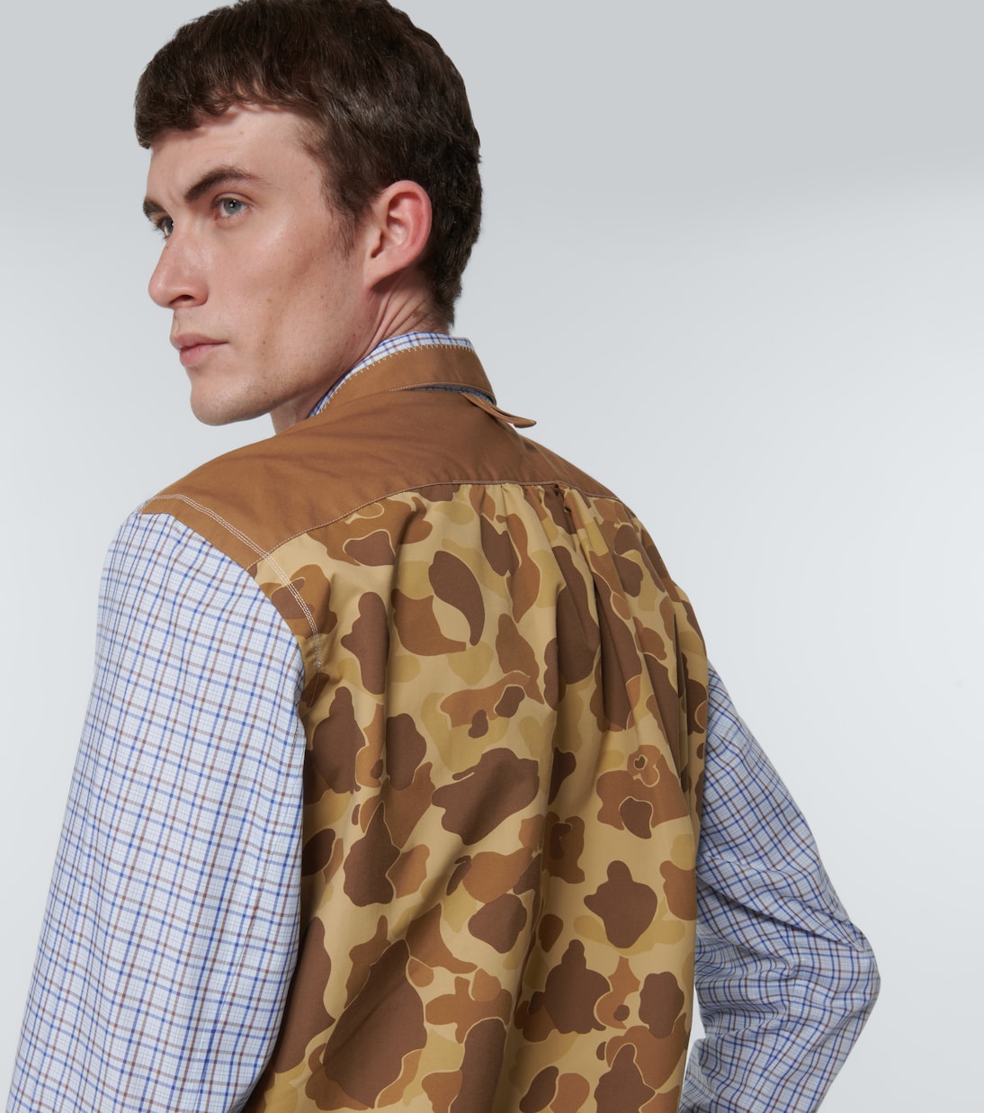 Camicia Patchwork in cotone e nylon | Junya Watanabe