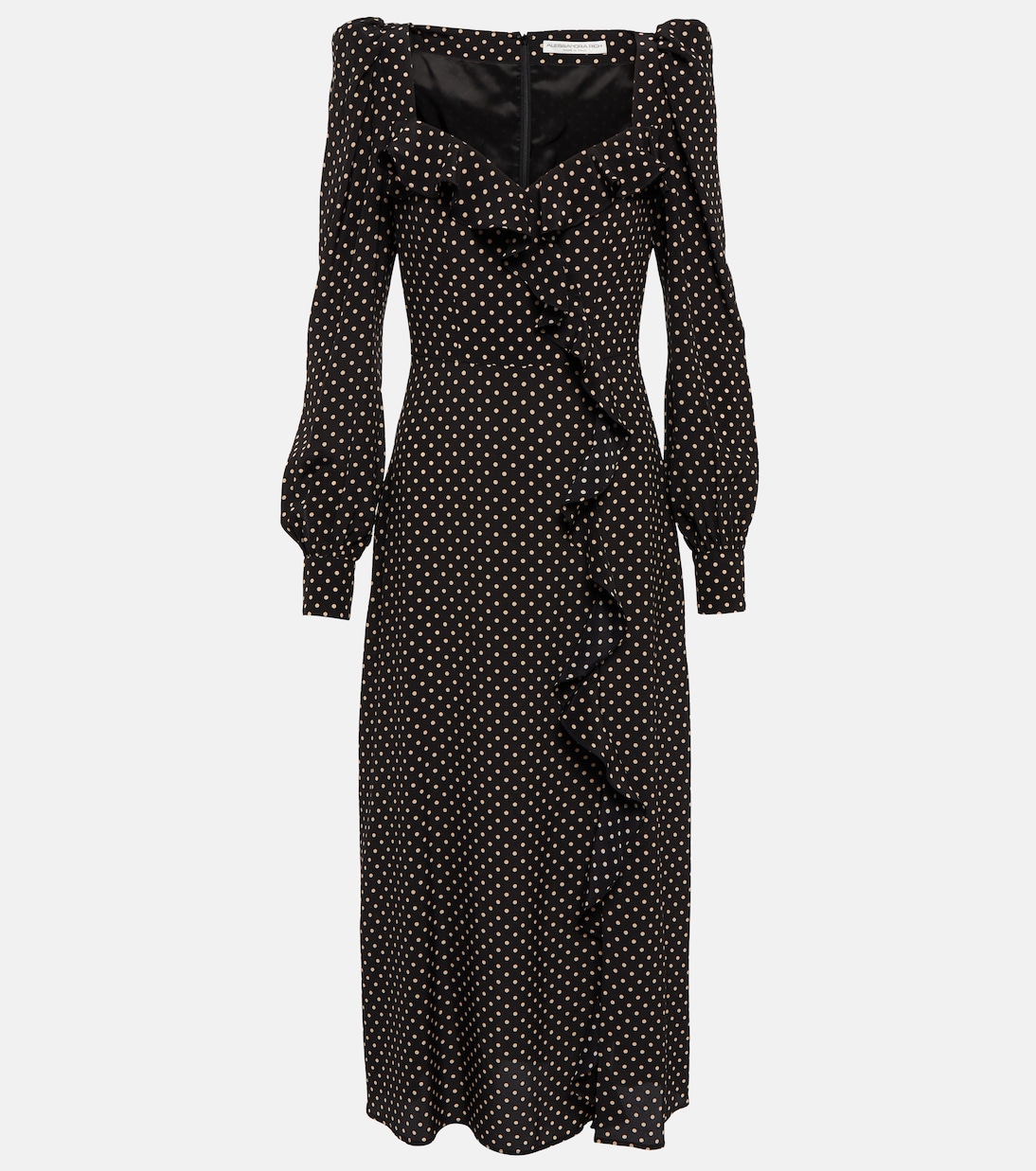 Polka-dotted silk midi dress | Alessandra Rich
