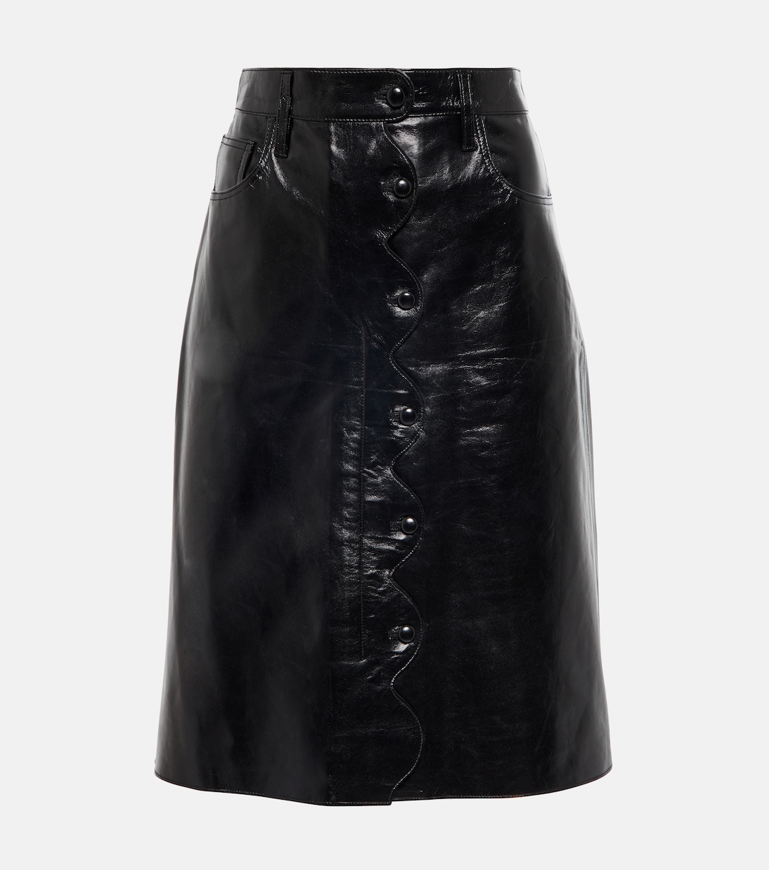 Gonna midi Scallop in pelle | Citizens of Humanity