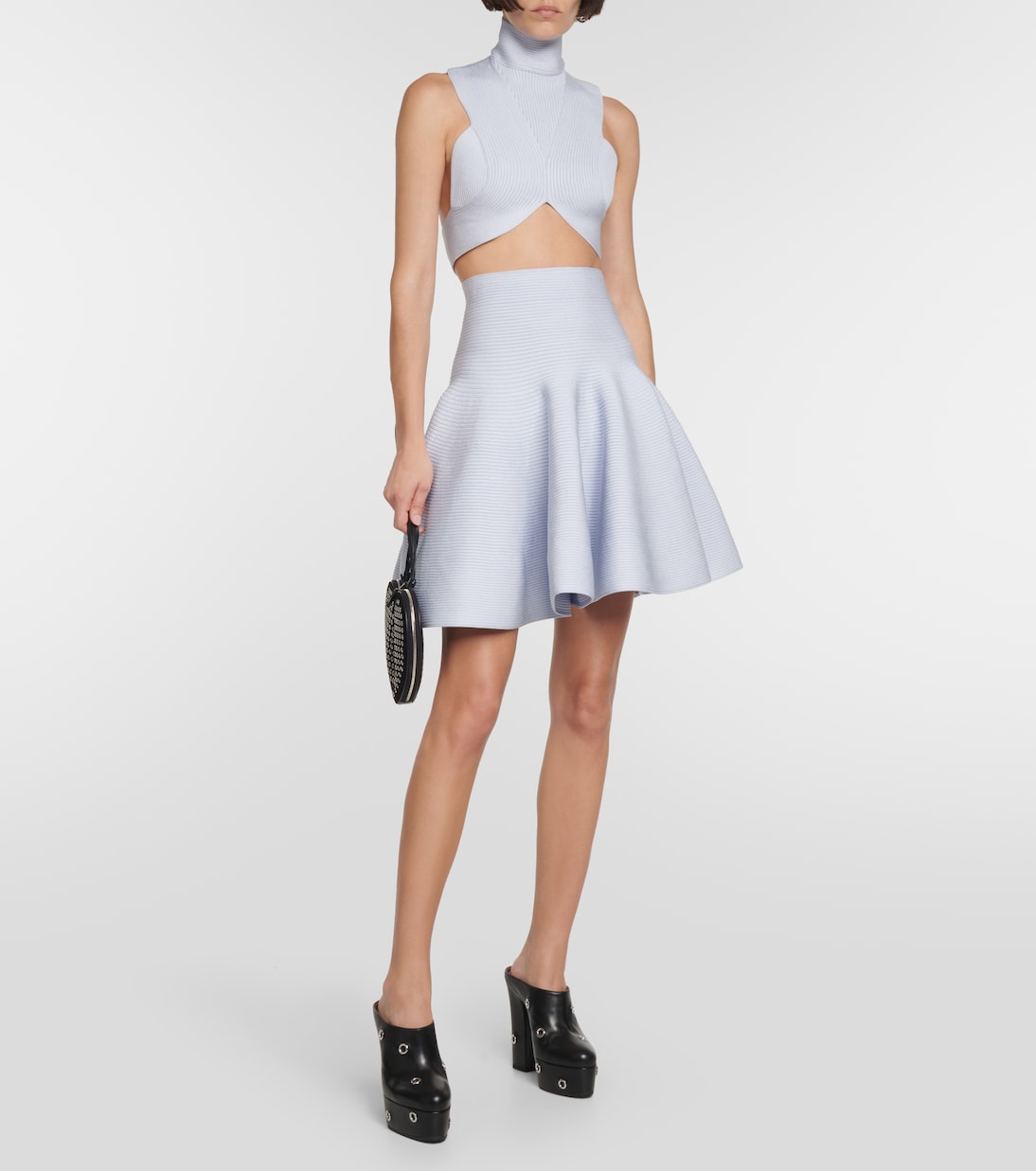 Minigonna in maglia a coste | Alaïa