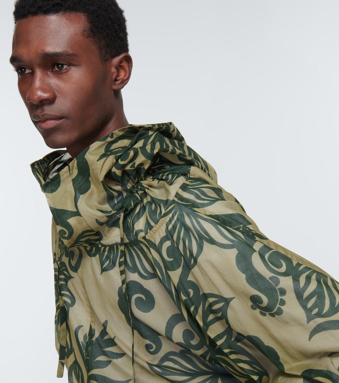 Calva printed cotton hoodie | Dries Van Noten