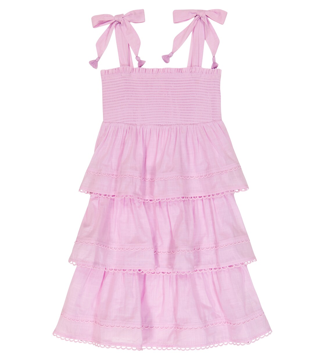 Abito Clover in cotone a balze | Zimmermann Kids