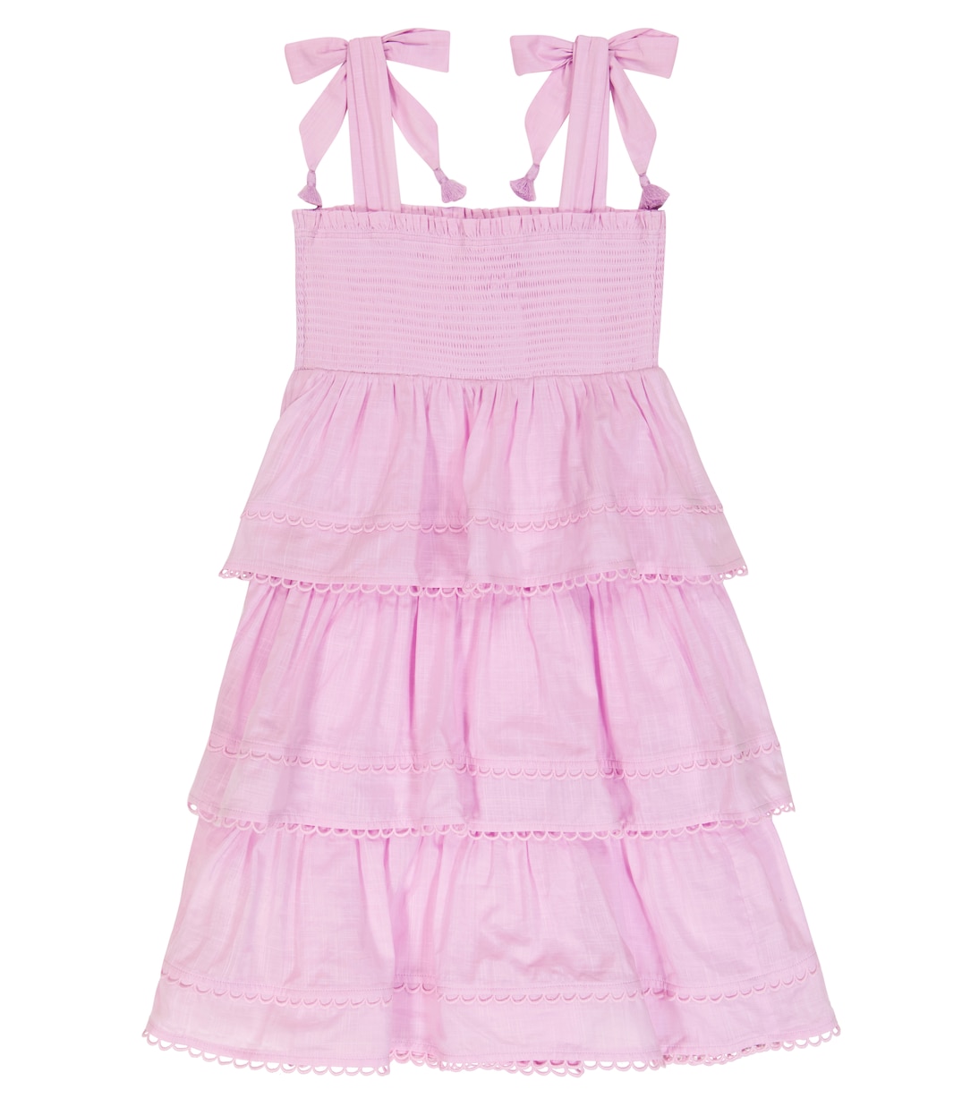 Abito Clover in cotone a balze | Zimmermann Kids